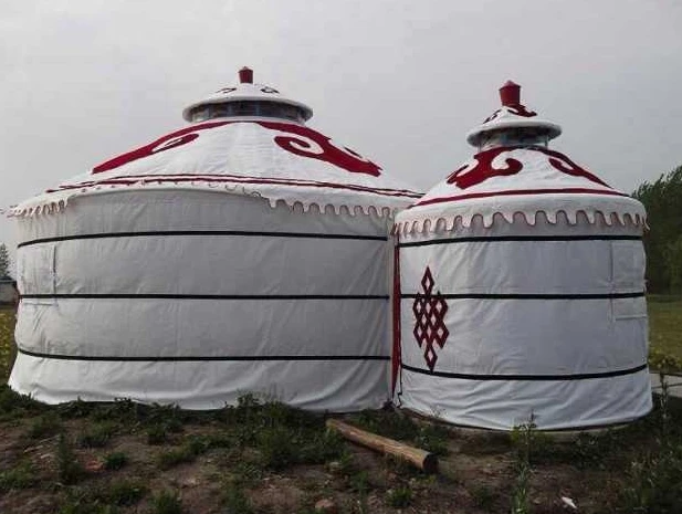 5m yurt tent for 5 Person Tent Type Mongolian Yurt