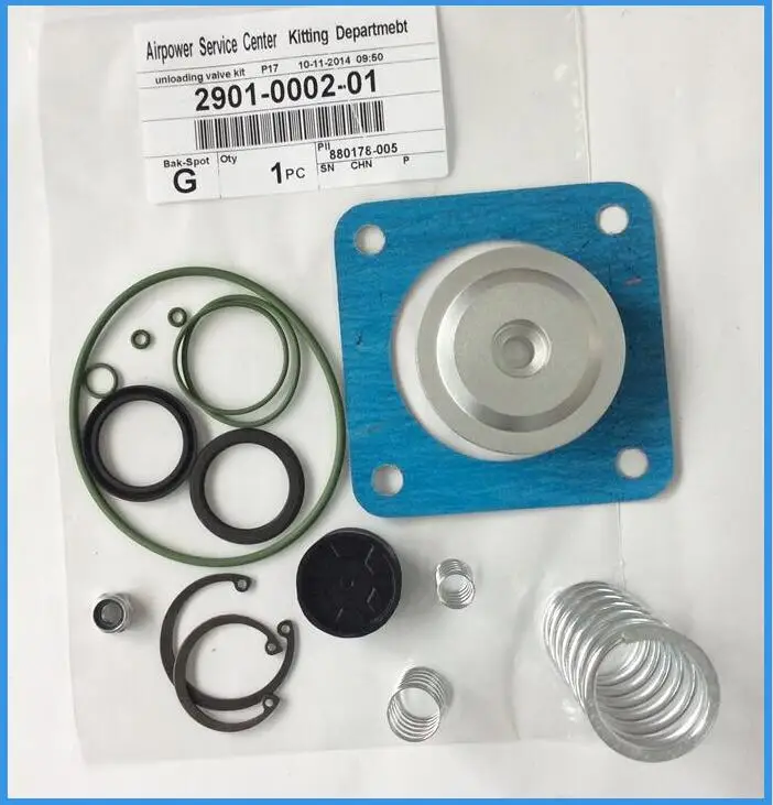 AC screw air compressor unloader unloading valve repair kit 2901000201