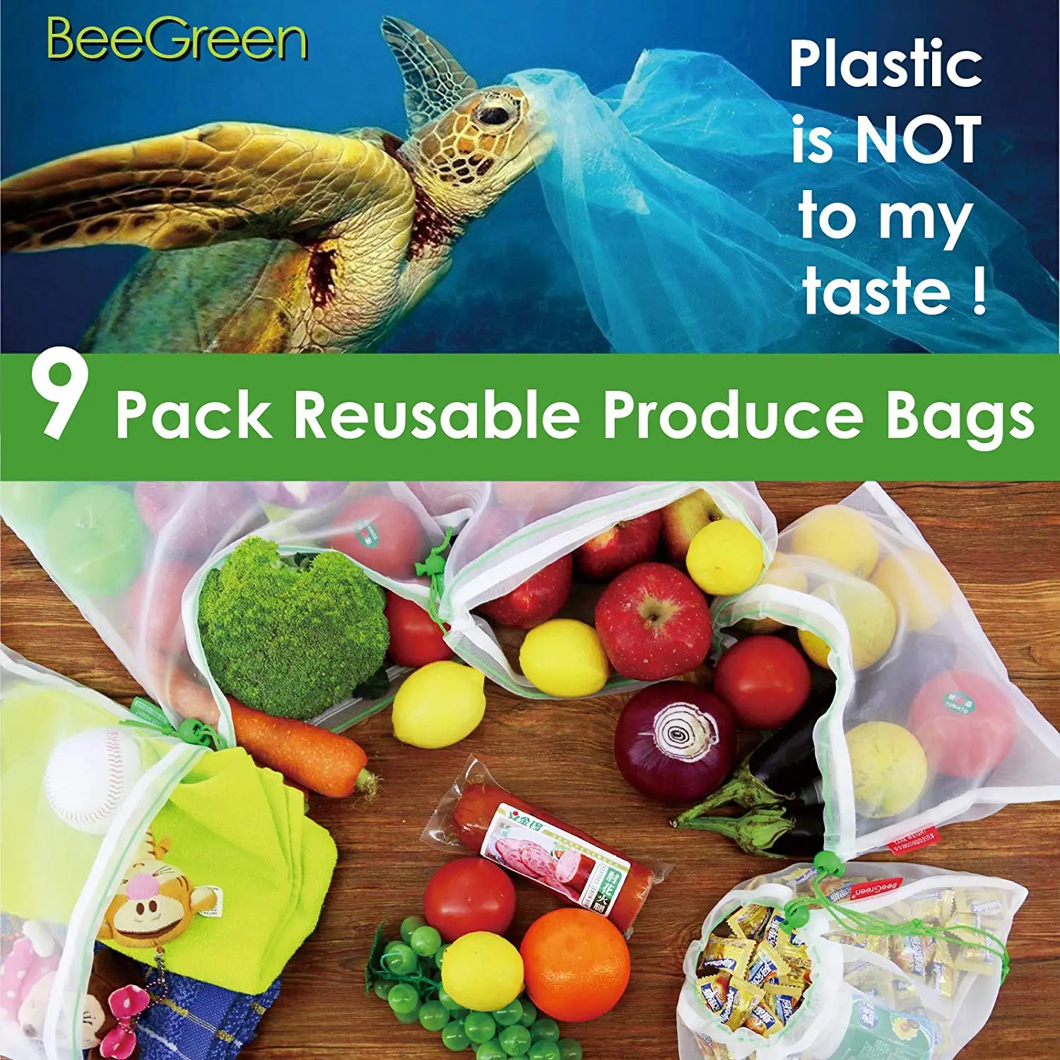 ECO FRIENDLY RECYCLED DRAWSTRING MESH BAG STRING SHOPPING WASHABLE NET PRODUCE REUSABLE RPET MESH BAGS FOR FRUITS AND VEGETABLES