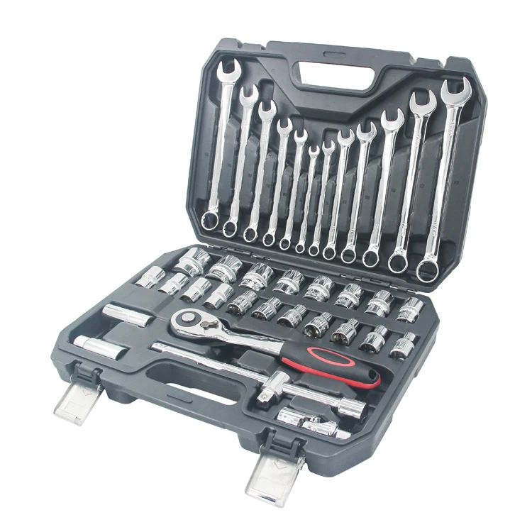 37pcs Mechanic Auto Kit hand Tool Set Metric Ratchet Torque Wrench Spanner Set