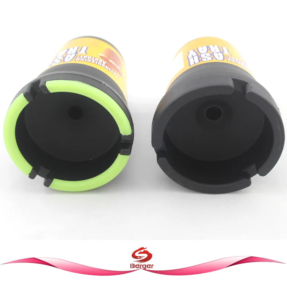 Glow in the Dark Self-Extinguishing car use Portable Ashtray
