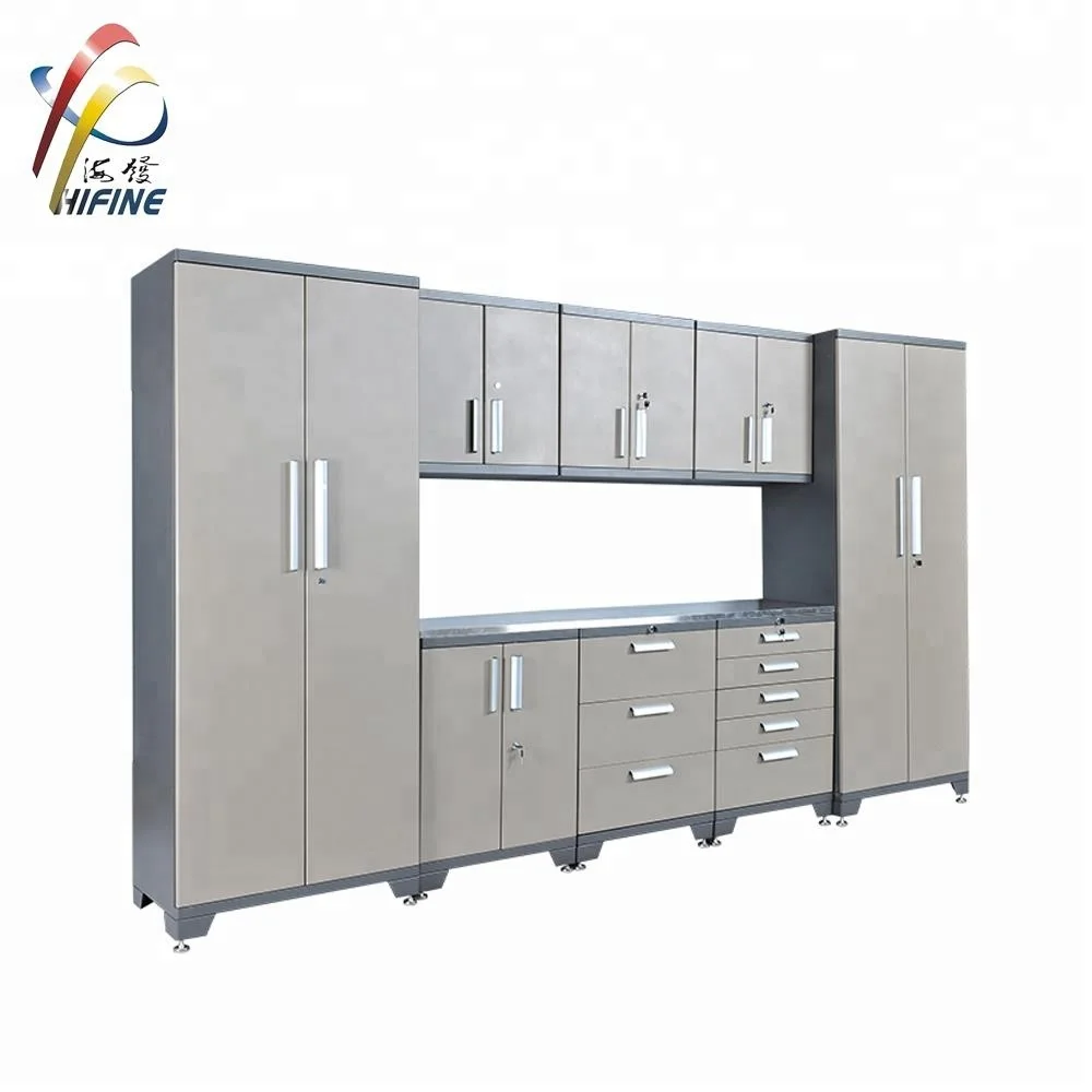 Performance Plus Diamond Plate Garage Storage Cabinet System
