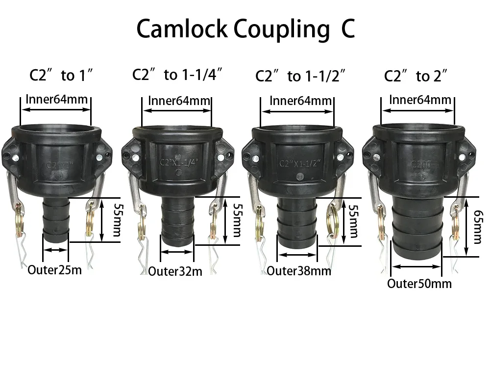 
IBC camlock quick coupling C plastic adapter for IBC totes IBC tank/container 