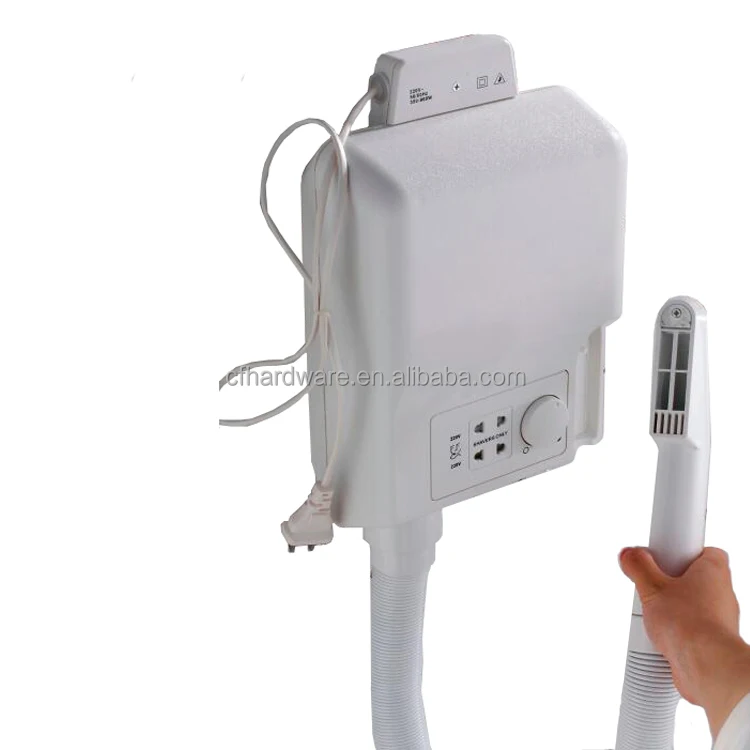 
Guangzhou Congfei wall mounted skin dryer white manual hair dryer with flexible extension and multi-functional socket 