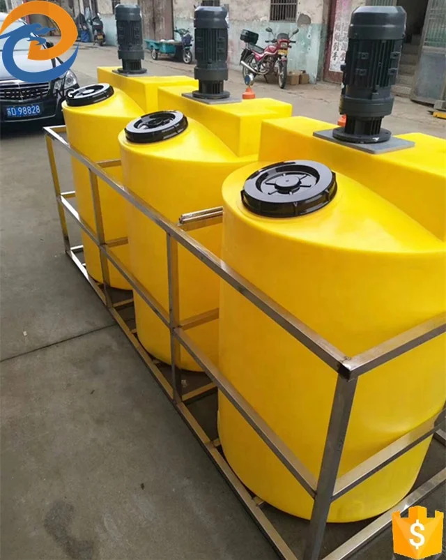 500L conical tank water tank with steel stand Galvanized iron surface with anti-rust paint