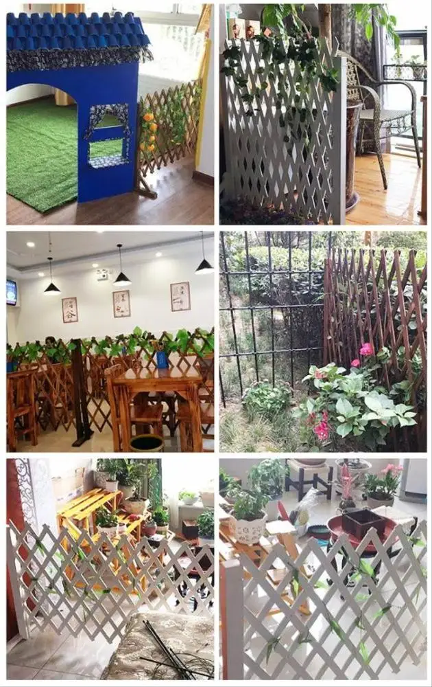China Customizable fence restaurant partition outdoor wooden grid flower stand vine gardening flower stand