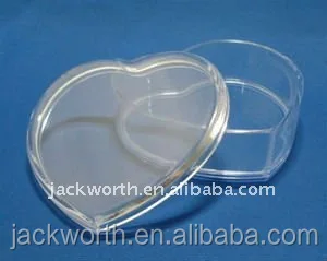 Heart Shape Acrylic Heart Candy Box Case