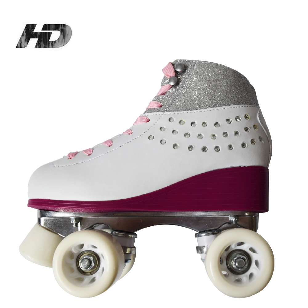 Элегантные роликовые коньки каблук художественные обувь patins quad branco