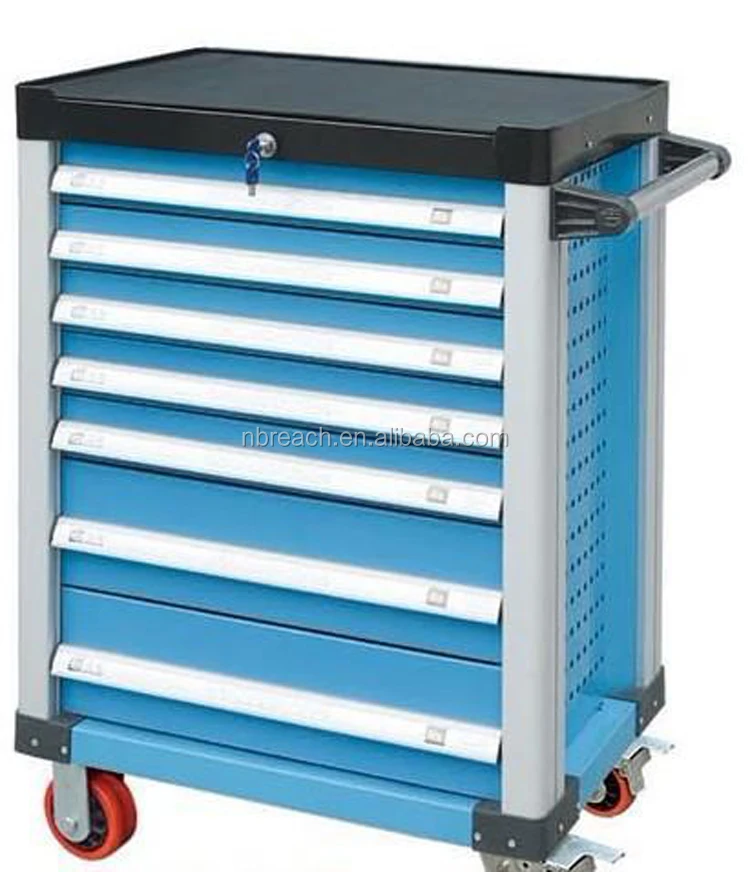 7 drawers tool cabinet with plastic top