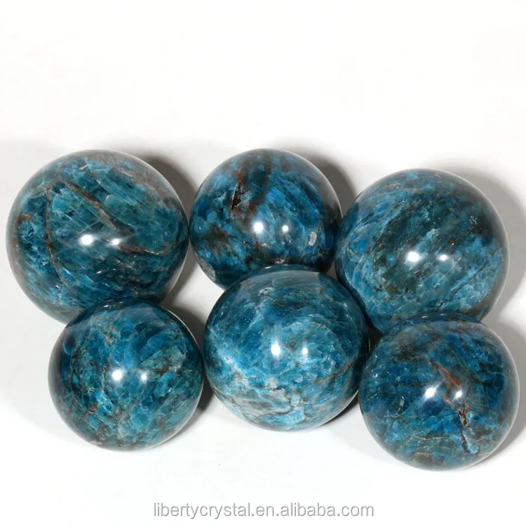 Natural Apatite Sphere Quartz Ball Healing Stone