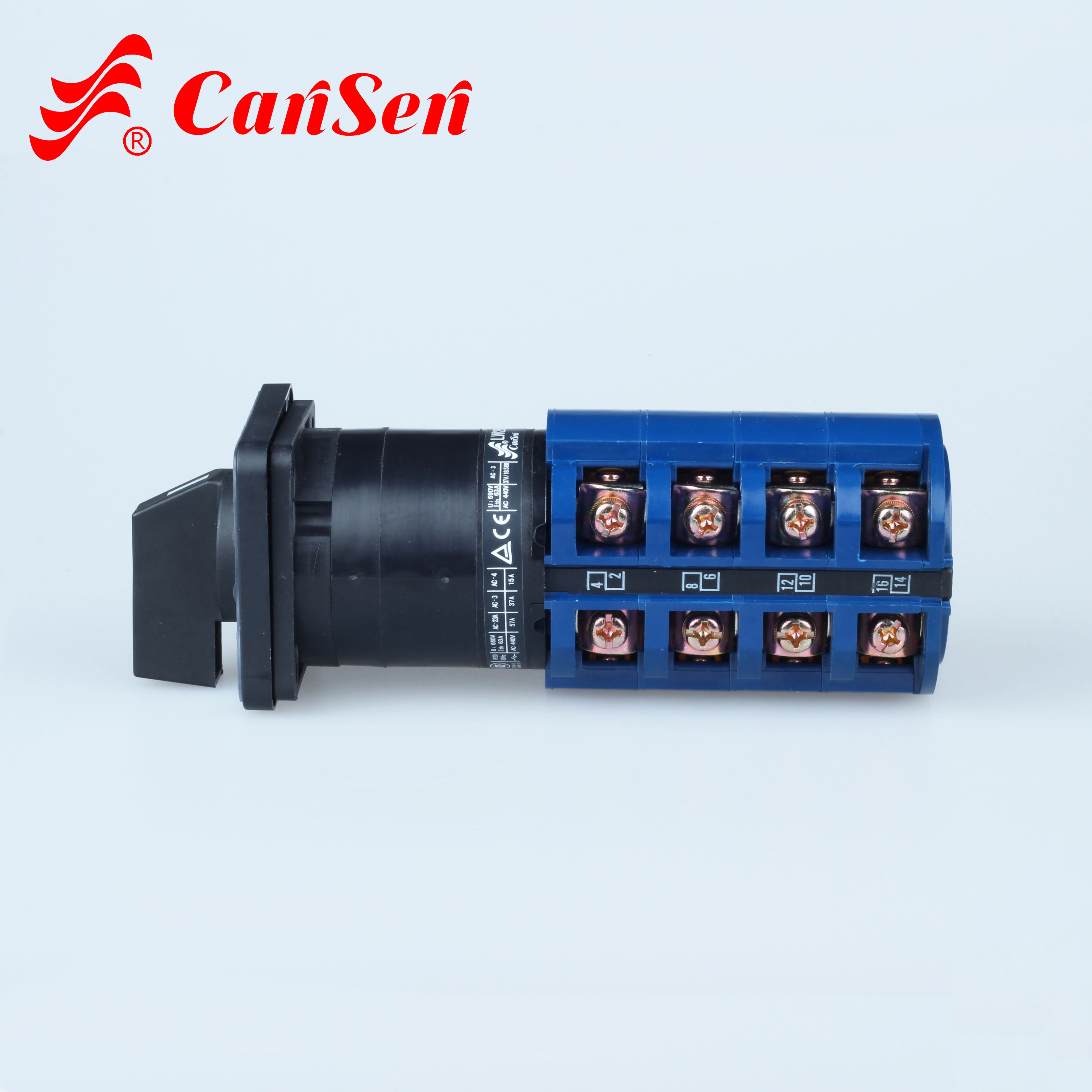 Cansen LW26-63 4-0-4 5 63A CE certificate custom position rotary switch