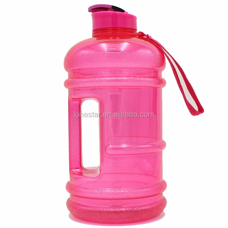 On Sale Best Quality American Style 2.2l Clear Plastic Water Jugs Free Sample Cool Gear Water Bottle