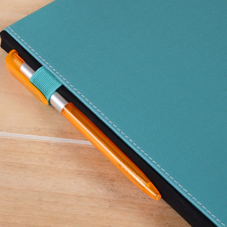 2020  journal leather Notebook with Pen Loop - Elegant Black  Notepad with Premium Thick Paper A5