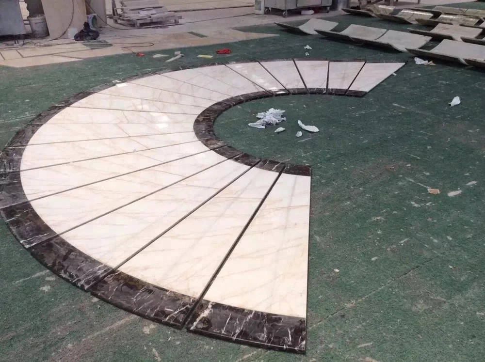 
Beige crema marfil marble staircase marble stone stair step for interior decoration 