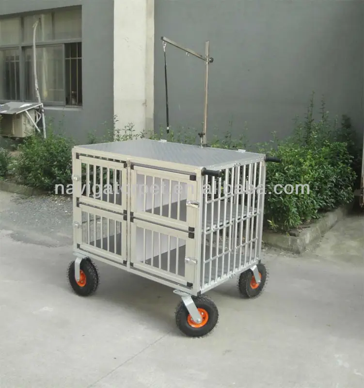 Aluminum Pet Trolley with extra  large wheels