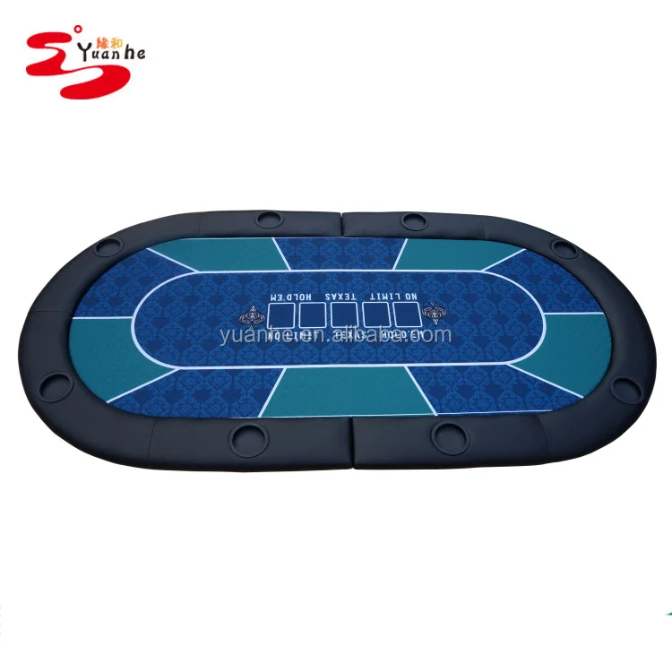 Высокое качество два складных 8 человек персонализированный Техасский Холдем покерный стол