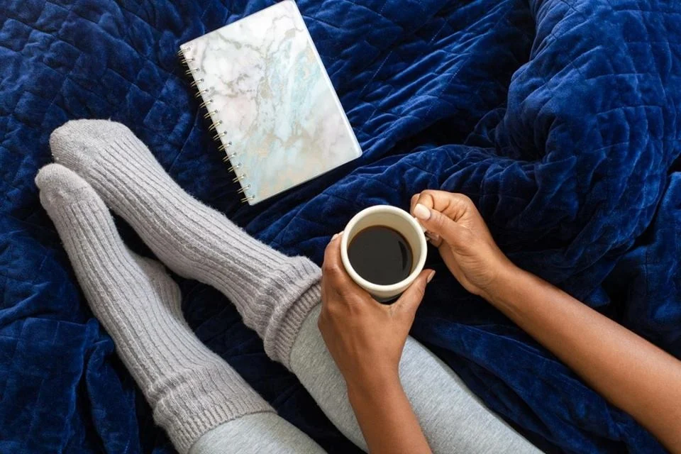 Wholesale Navy Heavy Anxiety Weighted Blanket insomnia autism 15lbs/20lbs/25 lbs weighted blanket