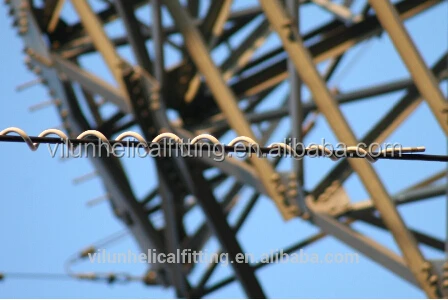 Alloy Conductor Optical Fiber Cable Damper Spiral Vibration for ADSS/OPGW With PVC Insulation Material