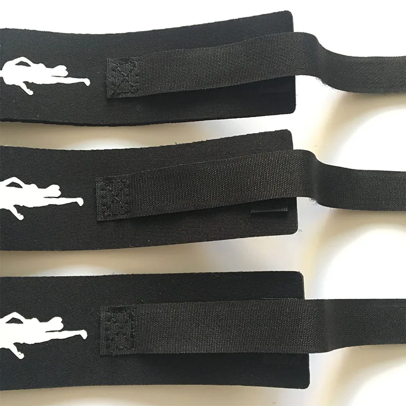 Black adjustable triathlon timing chip accessory straps,ankle strap for timing chip