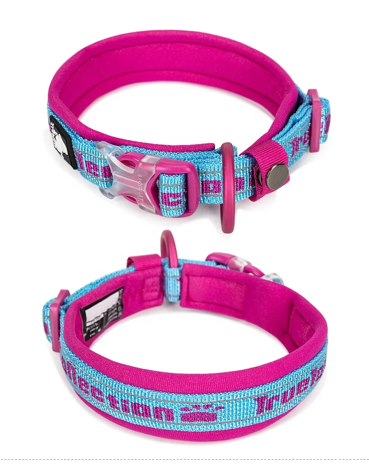 Nylon Reflective Soft Neoprene Wholesale Adjustable Dog Collar Pet Collars & Leashes for Dog All Seasons
