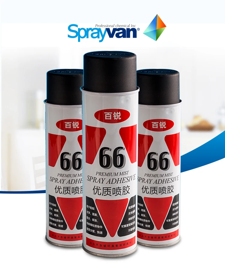 SPRAYVAN 66 temporary textile spray adhesive