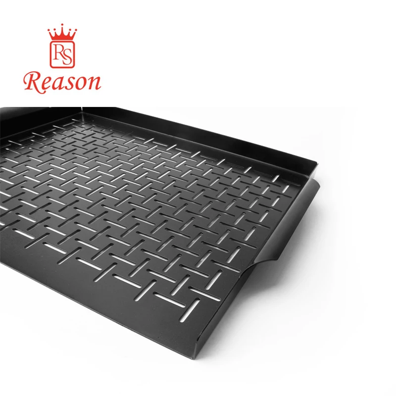 Non-Stick Grilling Grid Outdoor BBQ Grill Pan with black coating