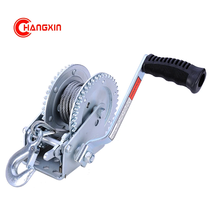 Manual Hand Winch Hand Operated Winches 2000LBS   mini portable winch 907kgs