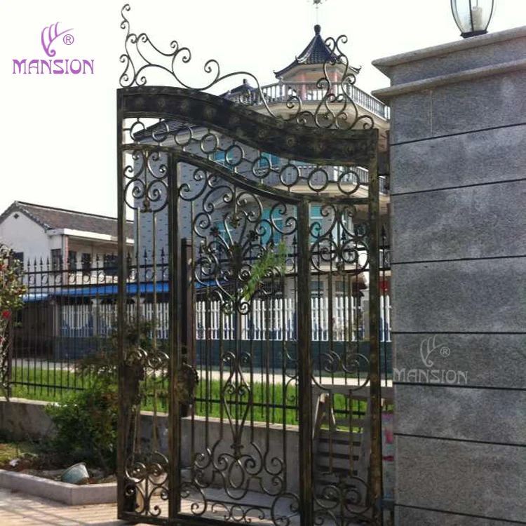 Fancy Design Iron Pipe Simple House Front Gate