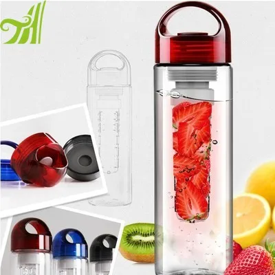 700ml summer promotion portable shape fruit infuser plastic water bottle