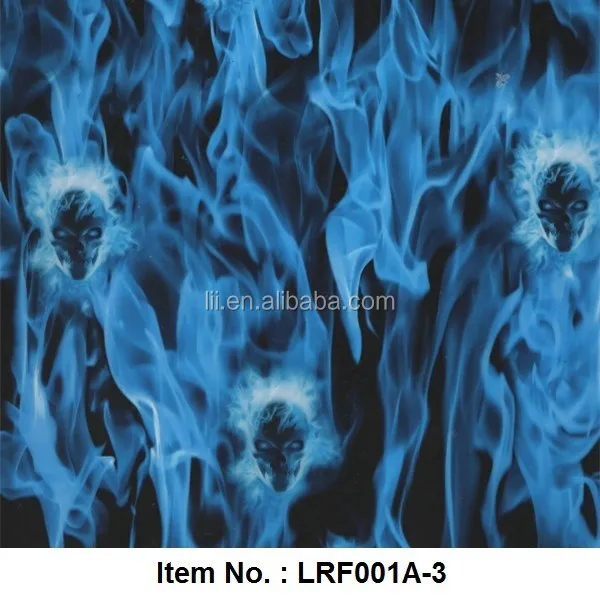 LRF010B Liquid Imge crazy flame hydro print water transfer printing Hydro Film