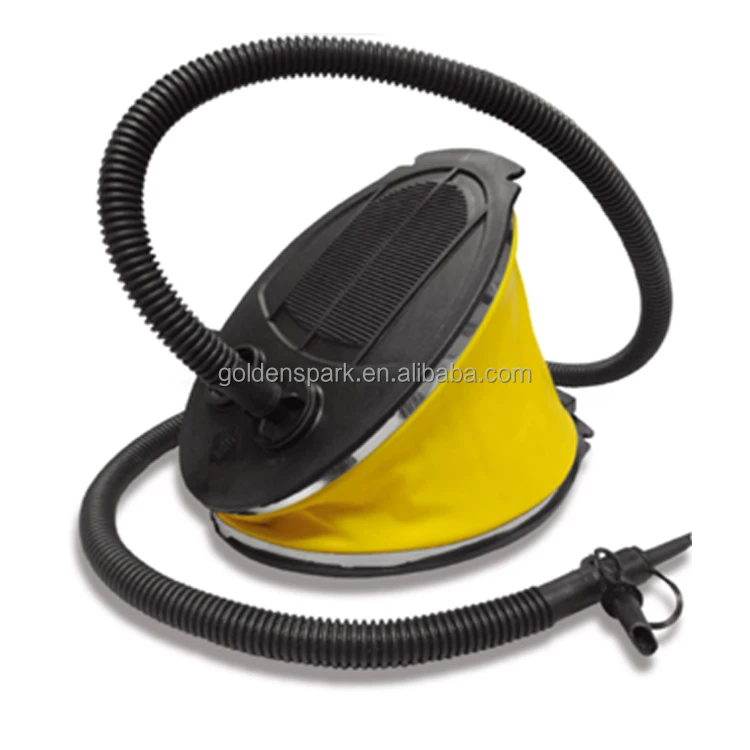 Plastic Inflatable Foot Pump With 3 Valve and Flexible Hose