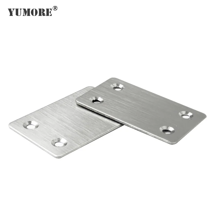 Wholesale Wall Mounted Anchor Straight Corner Brace Black Powder Flat Panel Flat Metal Bracket