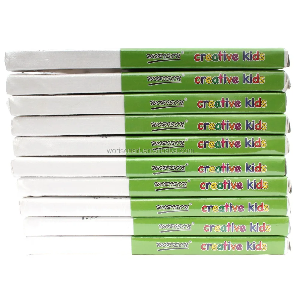 Hot sales Mini sketched cotton canvas fabric painting set with acrylic paints and paint brush for pre printed canvas to paint