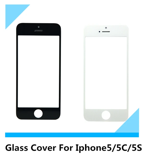 Черный белый Замена Внешний Стеклянные линзы экрана для iPhone 5 5C 5S водонепроницаемый