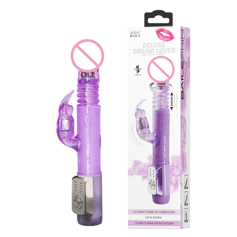 Rabbit Vibrators 12-function Vibrations 7-function Rotations  Female Masturbator G Spot Vibrator Massager