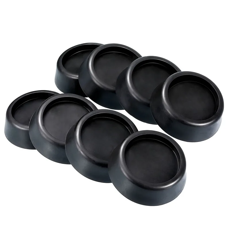 OEM factory wholesale Black Washing Machine Round Foot pad