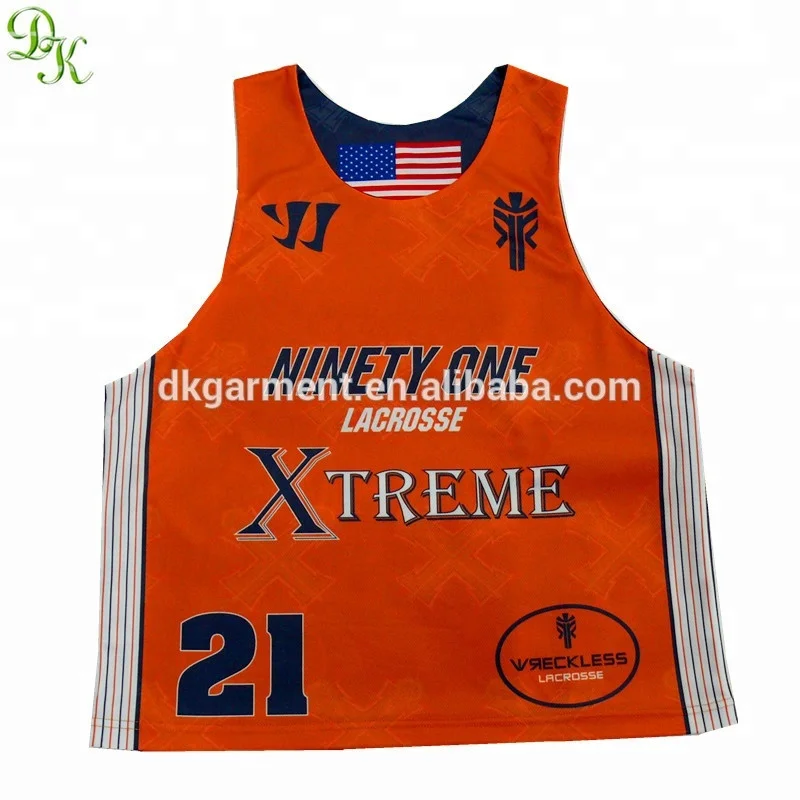 Wholesales cheap lacrosse jerseys with dye sublimation custom lacrosse jersey