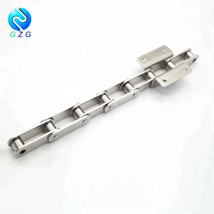 Stainless steel roller connector conveyor chain attachment