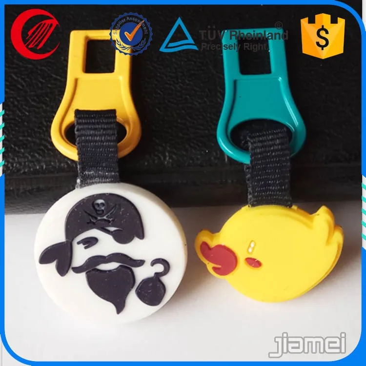 
Custom Zip Lock Bags Logo Zinc Alloy Zipper Puller 