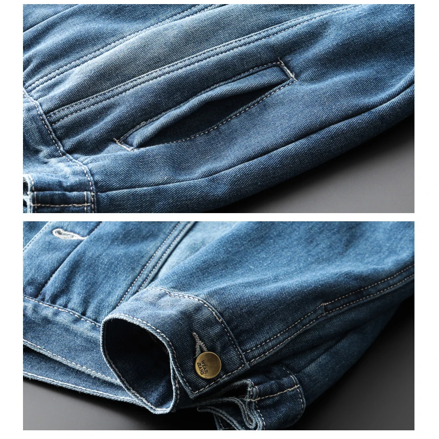 Winter Men Fashion Denim Jacket Mens Fashion Casual Jacket Men Brand Jacket Slim Fit Denim Coats Male Custom Wholesale