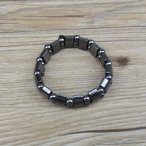 Health Magnet Bracelet Anti Radiation Black Ceramic Stainless Steel Clasps Bracelets Hematite Jewelry For Man