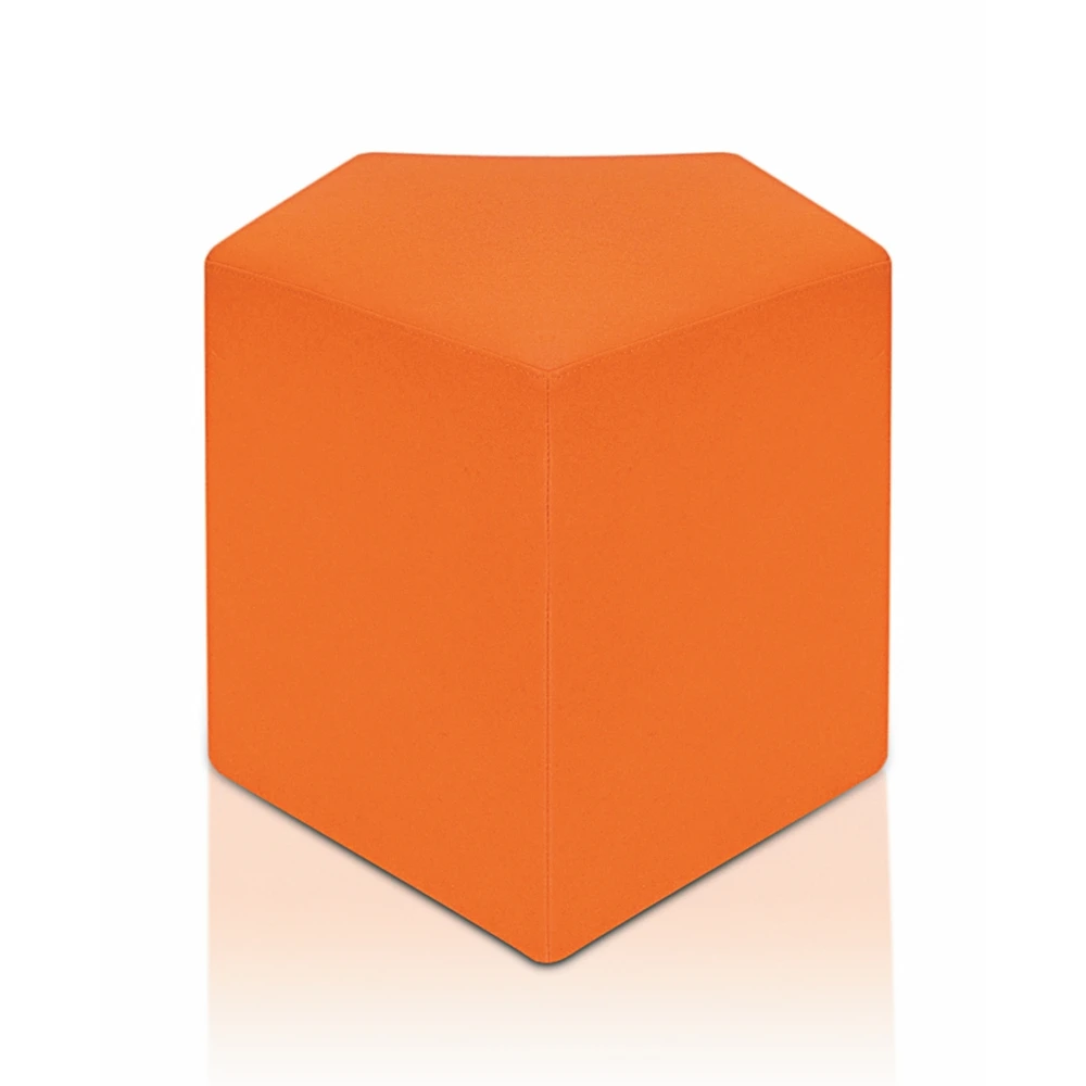 Modern jigsaw fancy small fabric foot rest stool foot rest ottoman for office building Shopping mall hotel hall