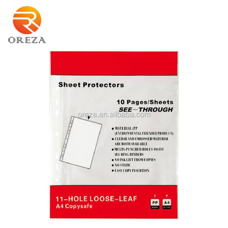 Office & school supplies 11 hole clear file bag