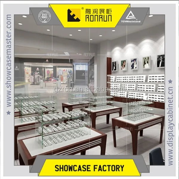 Ultra clean tempered glass shelves showcase for optical glasses retail shop furniture