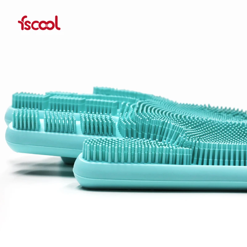 Eco-friendly Heat Resistant Soft Silicone Cleaning Brush , Kitchen Cleaning Dishwashing Brush