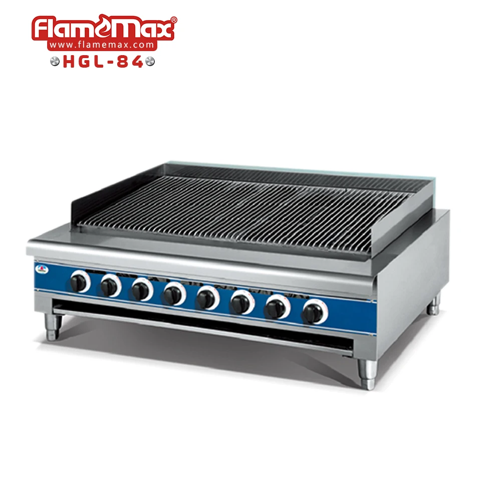 Catering equipment Flamemax gas chargrill with CE standard mark