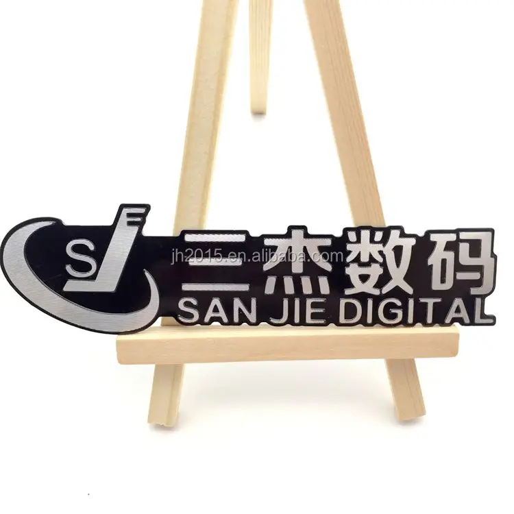 Custom aluminum nameplates metal logo nameplate tags engraved 3d name plates