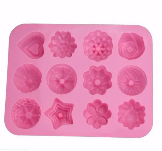 Cheap Different Shape Cake Decorating 3D Silicone Soap Molds
