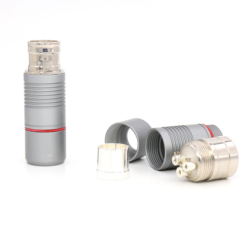 High performance pairs Pure Copper silver Plated XLR connectors manufacturer 3pin male female cable plug