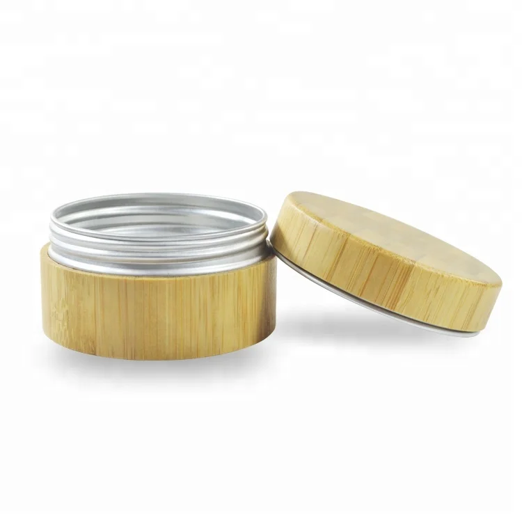 custom logo 10g 30g 50g 60g 120g 250g 500g aluminum inner bamboo jar